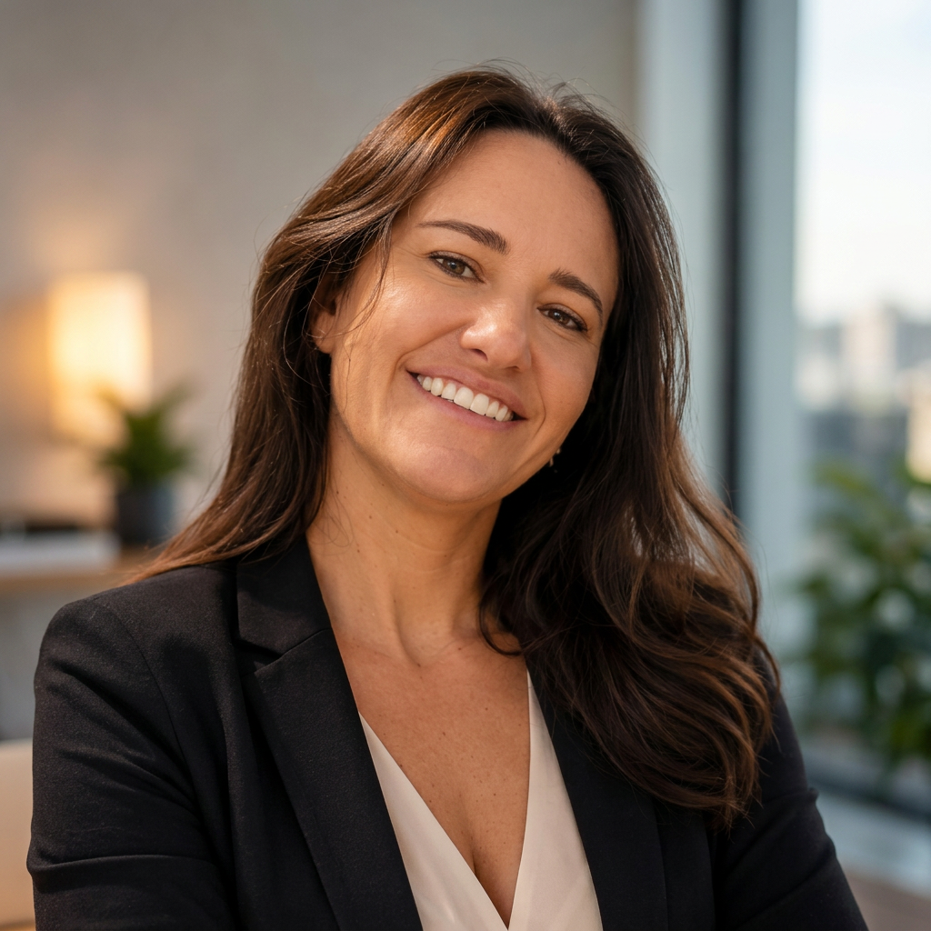 Luciana Boska em ambiente de consultoria